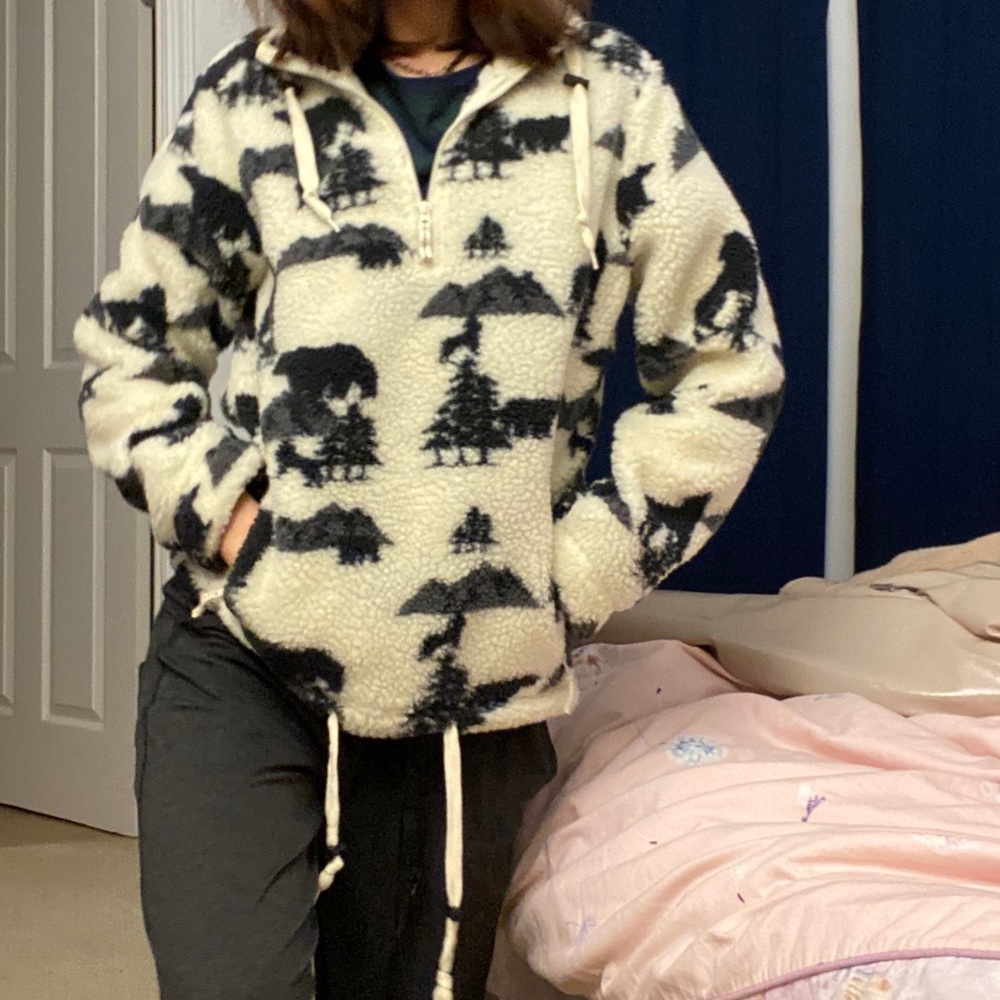 Cute fluffy sweater!
